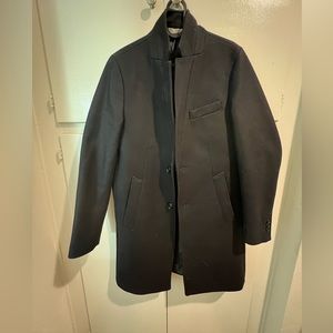 Navy overcoat